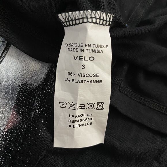 Hello Paris Top Womens Large T Shirt France Bicycle T-shirt Balade a Velo Eiffel - Picture 12 of 15